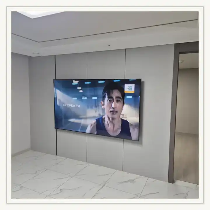 송도글로벌파크베르디움 무타공 벽걸이TV 설치 상담용 브라켓 참고 사진