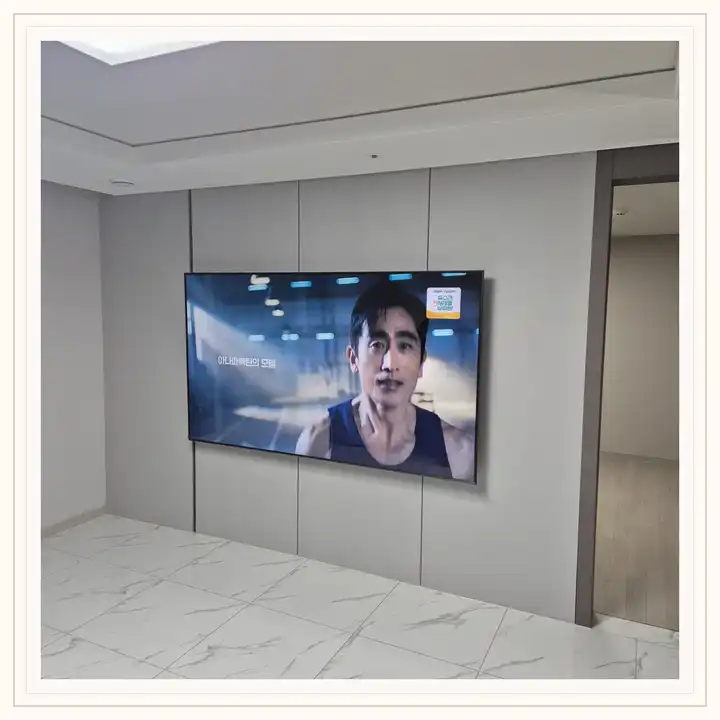 서창센트럴푸르지오 무타공 벽걸이TV 설치 상담용 브라켓 참고 사진