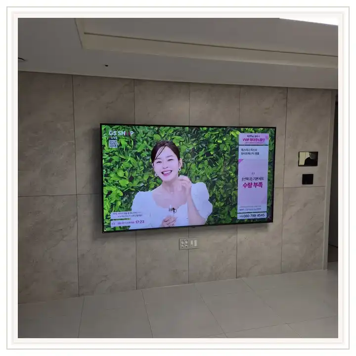 송도푸르지오하버뷰 무타공 벽걸이TV 설치 상담용 브라켓 참고 사진