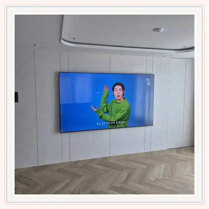 송도대경스위트리아파크뷰 무타공 벽걸이TV 설치 상담용 브라켓 참고 사진