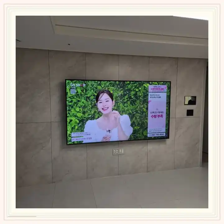 강릉아이파크 무타공 벽걸이TV 설치 상담용 브라켓 참고 사진