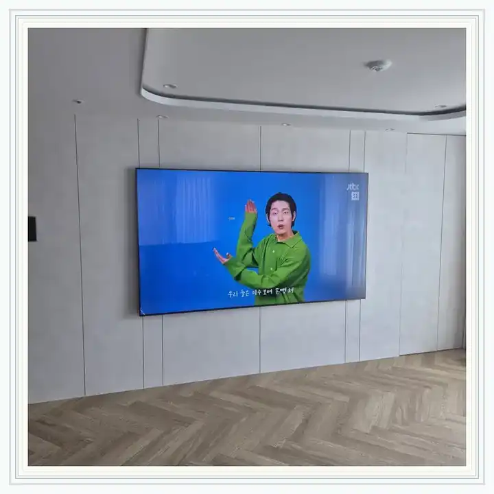 고성천진한신더휴 무타공 벽걸이TV 설치 상담용 브라켓 참고 사진